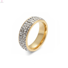 New Titanium Steel Jewelry Finger Gold Ring Design For Ladies